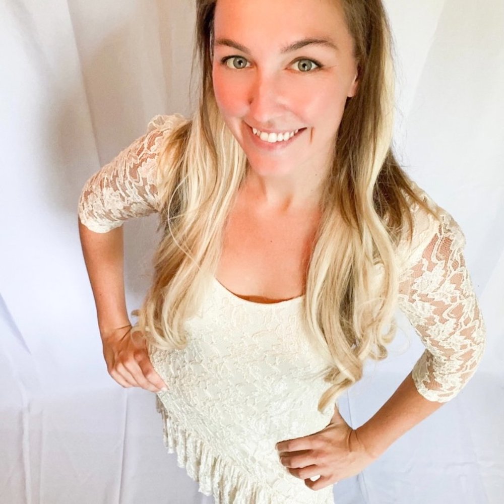 Lacy White Dress from Urban Outfitters